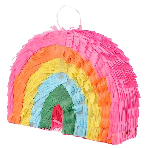 Warmhm Regenbogen Pinata Für Kindergeburtstagsfeiern Süßigkeitenfüllung Partydekoration Für Regenbogen Themenpartys Spaß Für Jungen von Warmhm