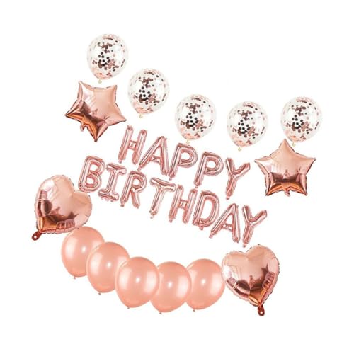 Warmhm Satz Luftballons Für Geburtstagsfeiern Buchstaben Ballons Baby Herzförmig Requisiten Alufolie von Warmhm