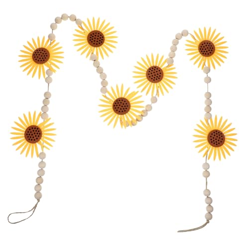 Warmhm Elegante Sonnenblumen Perlen Hängen Wohnkultur Rustikalen Holz Perlen Girlande Für Party Warmhm Elegante Sonnenblumen Perlen Hängen Wohnkultur Rustikalen Holz Perlen Girlande Für Party von Warmhm