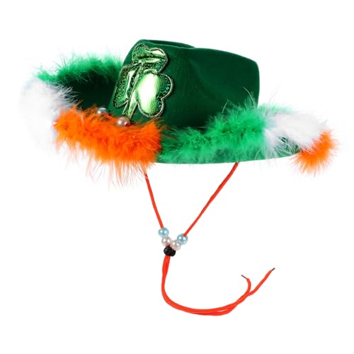 Warmhm Geschenke St Patrick Hut Damen Kopfbedeckung Tuch Lucky Hut Dekoration von Warmhm