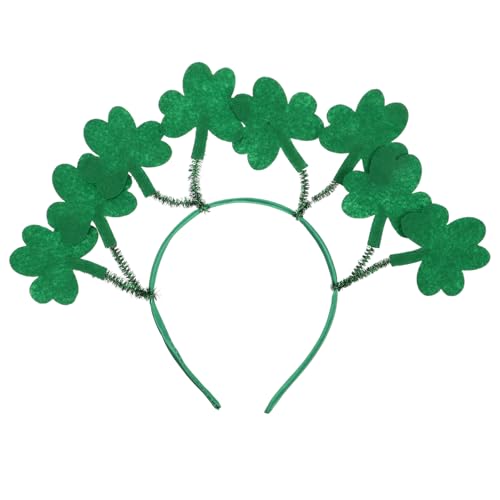 Warmhm Stirnband Kleeblatt Kostümzubehör Kleeblatt-Kopf-Bopper St. Patricks Stirnband Kobold-Partyhut Kleeblatt-Bopper St. Patrick's Day Partyhüte Kleeblatt-Hüte Stoff Green Warmhm Stirnband Kleeblatt Kostümzubehör Kleeblatt-Kopf-Bopper St. Patricks Stirnband Kobold-Partyhut Kleeblatt-Bopper St. Patrick's Day Partyhüte Kleeblatt-Hüte Stoff Green von Warmhm