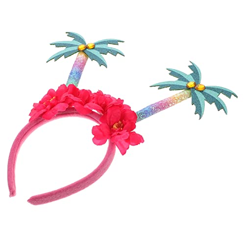 Warmhm Stirnband aus Kokosnussbaum hawaiianischer partykopf boppers hawaiianische Party-Cosplay-Stirnbänder hawaii haarschmuck hawaii Sommerdeko geschenk Festival-Haarbänder Hut von Warmhm