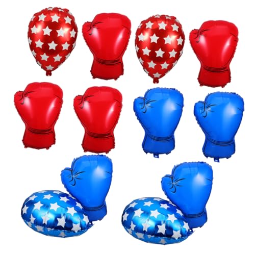 Warmhm Teiliges Boxhandschuh Ballon aus Robustem PVC Leicht Aufblasbar mit Praktischem Ventil Vielseitige Partydeko für Jungen Geburtstag und Boxkampf-events Drinnen und Draußen von Warmhm