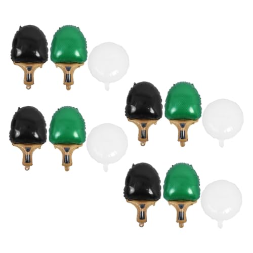 Warmhm Teiliges Tischtennis Partyballon Neue Folienballons mit Grünen und Schwarzen Schlägern Weißen Bällen Aufblasbare Tischtennis Deko für Geburtstagsfeier Sportevent Hochzeit und Warmhm Teiliges Tischtennis Partyballon Neue Folienballons mit Grünen und Schwarzen Schlägern Weißen Bällen Aufblasbare Tischtennis Deko für Geburtstagsfeier Sportevent Hochzeit und von Warmhm