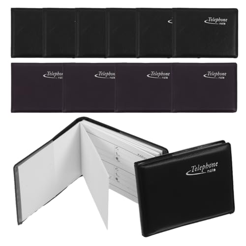 Warmhm Tragbares Telefonbuch im Taschenformat, 12 Stück – kleines Adressbuch für Kontakte mit Platz für – Adresse und E-Mail, ideal für Tasche und täglichen Gebrauch von Warmhm