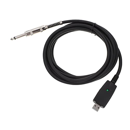 Warmhm USB Audiokabel für Gitarre Professionelles Instrumentenkabel mit USB Male zu Stecker für Lautsprecheranschlüsse und Effektpedale von Warmhm