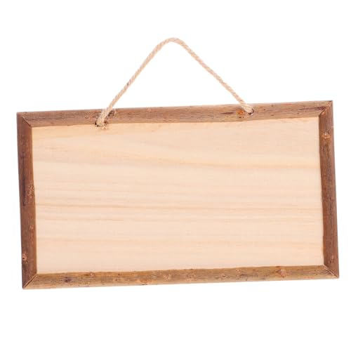 Warmhm Unfertiges Holzschild Quadratisch Blanko Holztafel für Laden Dekoration DIY Basteln mit Aufhängeseil Robuste Holztürtafel für Geschäft und Wand von Warmhm