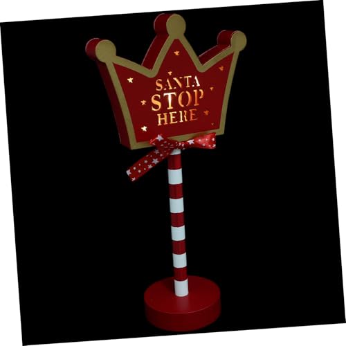 Warmhm Weihnachtsbeleuchtung Lichter Weihnachten Lampe Dekorationen ästhetisch Weiß weihnachtliches leuchtendes Zimmerverzierung Veranda-Accessoire Kiefernholz rot von Warmhm