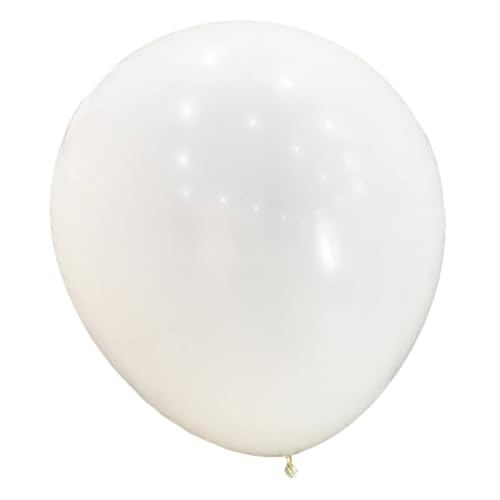 Warmhm Wetterbeobachtungsballon riesige Latexballons Lernspielzeug Luftballons Große Latexballons zur Dekoration Große Latexballons für Partys überdimensioniert großer Ballon weißer Latex von Warmhm