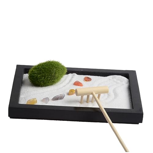 Warmhm Zen Garten Tischdeko mit Simulation Moos und Rechen Sand Tischdekoration für Büro und Zuhause Landschaftsdeko Perfektes für Freunde und Familie Warmhm Zen Garten Tischdeko mit Simulation Moos und Rechen Sand Tischdekoration für Büro und Zuhause Landschaftsdeko Perfektes für Freunde und Familie von Warmhm