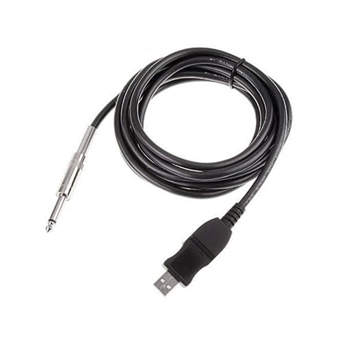 Warmhm gitarre USB kabel USB-Gitarren-Link-Kabel gitarrenbass zu USB link kabel Gitarrenkabel Schwarz von Warmhm