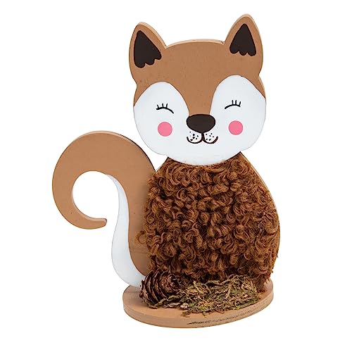 Warmhm Dekorieren Sie Ihr Zuhause Erntefest Tier Ornament Plüsch Holz Tier Figuren Warmhm Dekorieren Sie Ihr Zuhause Erntefest Tier Ornament Plüsch Holz Tier Figuren von Warmhm