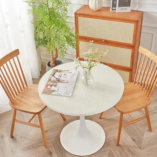 Warmstar Transparente Tischabdeckung, Durchmesser 1,5 mm, 1,5 mm dick, rund, PVC, transparenter Tischschutz, wasserabweisend, transparente Tischunterlagen für Esszimmer, Couchtisch von Warmstar