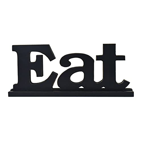 Eat Schild für Heimdekoration, Holzbuchstaben, rustikale Tischdekoration (Eat) von Waroom Home