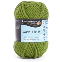 Filzwolle Wash + Filz-it - Olive, Farbe 17 von Grün