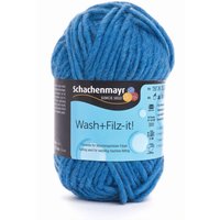 Filzwolle Wash + Filz-it - Petrol, Farbe 07 von Blau
