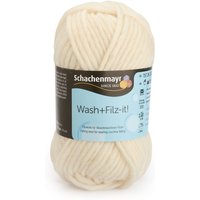 Filzwolle Wash + Filz-it - Weiß, Farbe 02 von Weiß