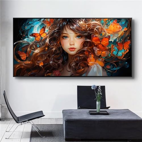 Anime Diamond Painting Groß XXL 220x90 cm DIY Diamant Painting Bilder Erwachsene, Full drill 5D Diamond Art Kinder, Mosaic Bastelset Kunst Malen Nach Zahlen Malerei Stickerei Set Home Wand Dekor S21 von Washifa