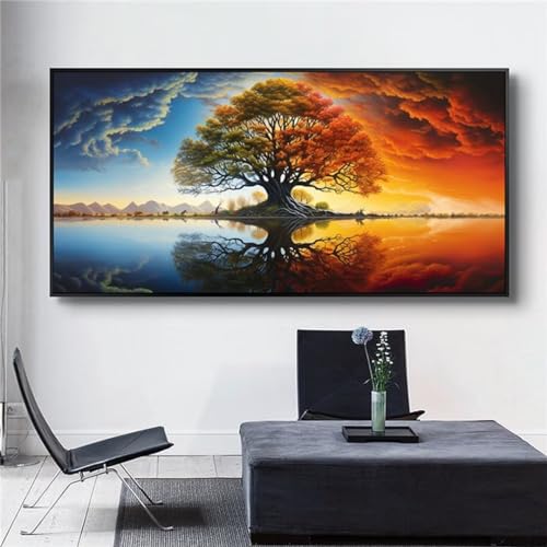 Baum Des Lebens Diamond Painting Groß XXL 60x25 cm DIY Diamant Painting Bilder Erwachsene, Full drill 5D Diamond Art Kinder, Kunst Malen Nach Zahlen Malerei Stickerei Set Home Wand Dekor Geschenk R626 Baum Des Lebens Diamond Painting Groß XXL 60x25 cm DIY Diamant Painting Bilder Erwachsene, Full drill 5D Diamond Art Kinder, Kunst Malen Nach Zahlen Malerei Stickerei Set Home Wand Dekor Geschenk R626 von Washifa