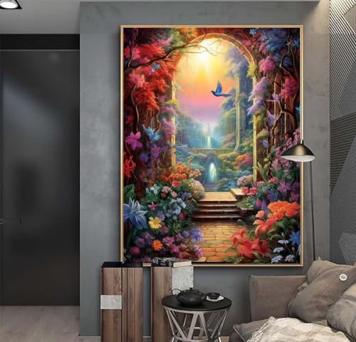 Land Der Träume Diamond Painting Erwachsene 90x120 cm DIY Diamant Painting Bilder Kinder, Full Drill Diamond Art Painting, 5D Mosaic Kunst Malen Nach Zahlen Malerei Stickerei Set, Home Wand Dekor y288 Land Der Träume Diamond Painting Erwachsene 90x120 cm DIY Diamant Painting Bilder Kinder, Full Drill Diamond Art Painting, 5D Mosaic Kunst Malen Nach Zahlen Malerei Stickerei Set, Home Wand Dekor y288 von Washifa