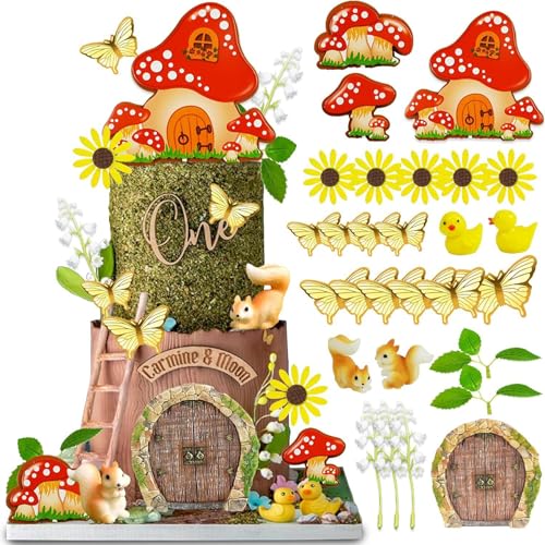 Pilz-Kuchendekorationen – 28 Stück Feen-Kuchenaufsätze, Waldtier-Kuchendekoration, Pilz-Dekoration, Schmetterlingsparty-Dekorationen, Babyparty-Kuchendekoration, Partyzubehör, Märchen-Party-Dekoration Pilz-Kuchendekorationen – 28 Stück Feen-Kuchenaufsätze, Waldtier-Kuchendekoration, Pilz-Dekoration, Schmetterlingsparty-Dekorationen, Babyparty-Kuchendekoration, Partyzubehör, Märchen-Party-Dekoration von Wasise