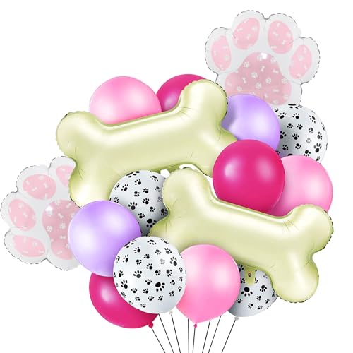 Wasise Hundeballons – 48 Stück Hunde-Geburtstagsballons, Haustier-Hunde-Happy Birthday-Party-Dekoration mit Tierknochen und Pfoten-Ballon, Folienballon für Babyparty, Bauernhof, Party-Dekoration Wasise Hundeballons – 48 Stück Hunde-Geburtstagsballons, Haustier-Hunde-Happy Birthday-Party-Dekoration mit Tierknochen und Pfoten-Ballon, Folienballon für Babyparty, Bauernhof, Party-Dekoration von Wasise
