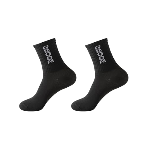 Wasise Junggesellenabschied-Zubehör – 4-teiliges Zubehör-Set für Bräutigam, Hochzeit, Junggesellinnenabschied, inklusive Schärpe, Brosche, Brillen, Socken, Schärpe für Bräutigam, Hochzeit von Wasise