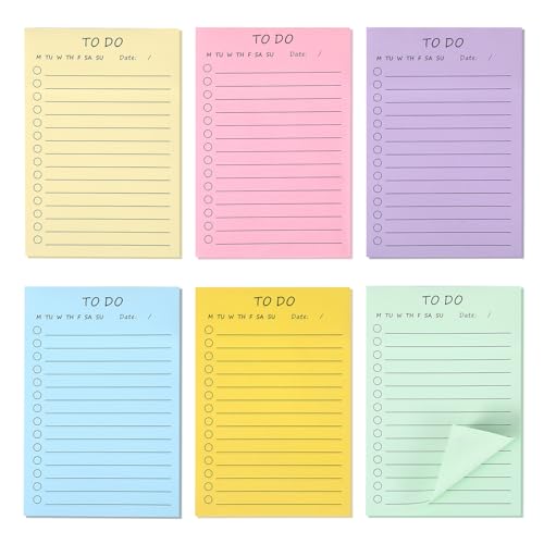 300 Stück Notizzettel, To Do Listen Block Haftnotizen Klebezettel Bürobedarf To Do Block Post Groß Notizblock Klein Sticky Notes für Büro Zubehör, Büroartikel, Schreibwaren, Office 15 x 10cm von WatDenyFine