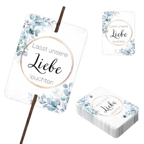 50 Stück Wunderkerzen Etikette für Wunderkerzen Hochzeit Knicklichter Hochzeit Mitgebsel Kommunion Gastgeschenke Mitgebsel Konfirmation Geschenk Hochzeitsdeko Etiketten für Hochzeitskerze, Stil C 50 Stück Wunderkerzen Etikette für Wunderkerzen Hochzeit Knicklichter Hochzeit Mitgebsel Kommunion Gastgeschenke Mitgebsel Konfirmation Geschenk Hochzeitsdeko Etiketten für Hochzeitskerze, Stil C von WatDenyFine