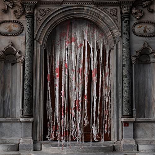 Watayo Halloween-Türvorhang, 165 x 99 cm, Türvorhang-Dekorationen mit blutigen Drucken, blutiges gruseliges Tuch für gruselige Halloween-Party, Spukhaus, Eingangsdekoration, 3 Stück Watayo Halloween-Türvorhang, 165 x 99 cm, Türvorhang-Dekorationen mit blutigen Drucken, blutiges gruseliges Tuch für gruselige Halloween-Party, Spukhaus, Eingangsdekoration, 3 Stück von Watayo