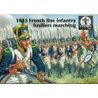 1815 French line infantry fusiliers marching von Waterloo 1815