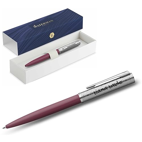 Waterman Allure Deluxe Kugelschreiber mit Gravur | Geschenk für Mann und Frau | inspiriert von Pariser Mode | personalisiert | graviert (Pink, Kugelschreiber) von Waterman