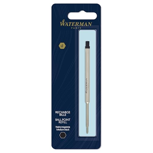 Waterman Ersatzmine für Kugelschreiber | mittlere Spitze | Schwarze Tinte | 1 Stück von Waterman
