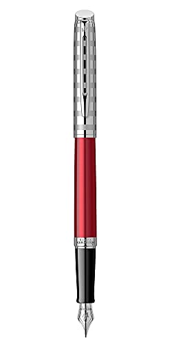Waterman Füllfederhalter | Hemisphere French Riviera Collection | Le Club Red | mittlere Feder | Geschenkbox Waterman Füllfederhalter | Hemisphere French Riviera Collection | Le Club Red | mittlere Feder | Geschenkbox von Waterman