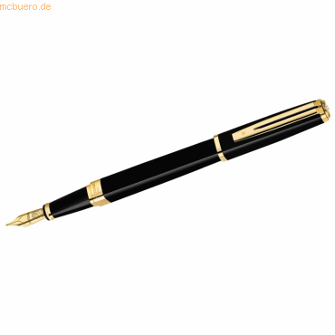 Waterman Füllhalter Exception Slim M Lack schwarz G.C. Etui von Waterman