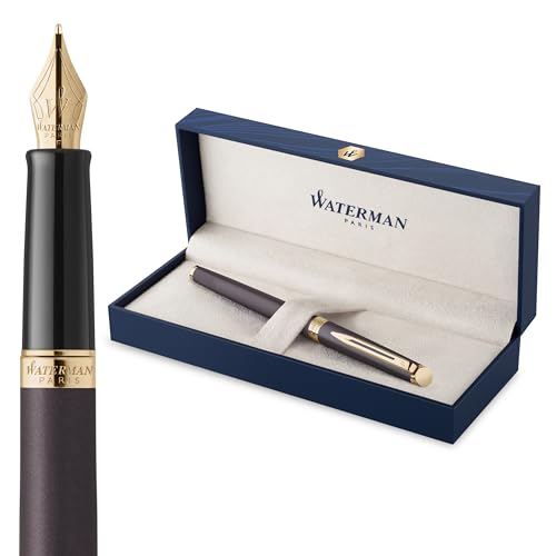 Waterman Hémisphère Füller | The Understated Edit | Lavaschwarz | Füllfederhalter mit feiner Edelstahl Feder | Geschenkbox Waterman Hémisphère Füller | The Understated Edit | Lavaschwarz | Füllfederhalter mit feiner Edelstahl Feder | Geschenkbox von Waterman