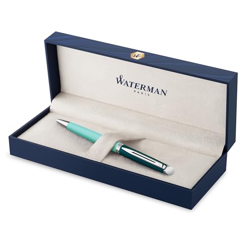 Waterman Hémisphère Kugelschreiber | Metall und grüne Lackierung mit palladiumbeschichteten Zierteilen | Mittlere Spitze | Geschenkbox, 1 Stück (1er Pack) Waterman Hémisphère Kugelschreiber | Metall und grüne Lackierung mit palladiumbeschichteten Zierteilen | Mittlere Spitze | Geschenkbox, 1 Stück (1er Pack) von Waterman