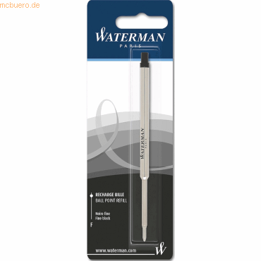 Waterman Kugelschreibermine Standard Maxima F schwarz Blister von Waterman