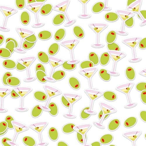 Watersay Martini-Geburtstagsparty-Konfetti, Martini-Thema, Junggesellinnenabschied, Bikinis und Martini-Becher, Konfetti für Brautparty, Verlobung, Junggesellinnenabschied, Zubehör, Rosa, 400 Stück Watersay Martini-Geburtstagsparty-Konfetti, Martini-Thema, Junggesellinnenabschied, Bikinis und Martini-Becher, Konfetti für Brautparty, Verlobung, Junggesellinnenabschied, Zubehör, Rosa, 400 Stück von Watersay