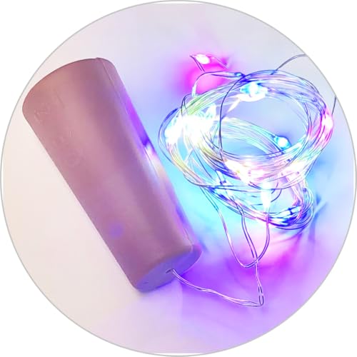 WatioWave LED-RGB-Lichterkette, 2 m, mit 3 x LR44-Batterien, ideal für festliche Dekorationen und gemütliche Umgebungen. WatioWave LED-RGB-Lichterkette, 2 m, mit 3 x LR44-Batterien, ideal für festliche Dekorationen und gemütliche Umgebungen. von WatioWave
