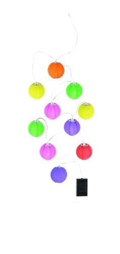 WatioWave Solar-Girlande, 3 m, 10 bunte Kugeln, IP44 WatioWave Solar-Girlande, 3 m, 10 bunte Kugeln, IP44 von WatioWave
