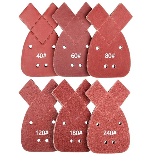 60 Stück Schleifpapier für Black und Decker Mouse, 10 x Körnungen 40/60/80/120/180/240, Mouse Schleifblätter Set für Decke und Holzarbeiten 60 Stück Schleifpapier für Black und Decker Mouse, 10 x Körnungen 40/60/80/120/180/240, Mouse Schleifblätter Set für Decke und Holzarbeiten von Watproofit