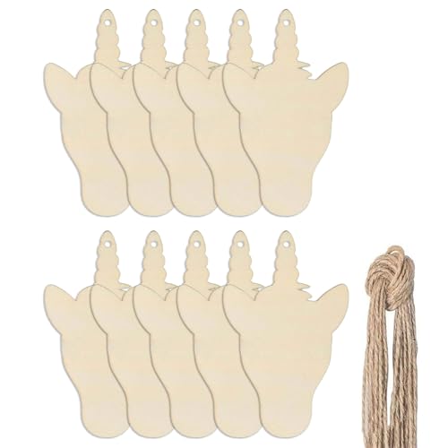 10pcs Einhörner Holzplaques Unvollendete Hängende Holzscheiben Mit Loch Malerei Ornamente Handwerk Weihnachtsferien Holzschilder 10pcs Einhörner Holzplaques Unvollendete Hängende Holzscheiben Mit Loch Malerei Ornamente Handwerk Weihnachtsferien Holzschilder von Watreketal