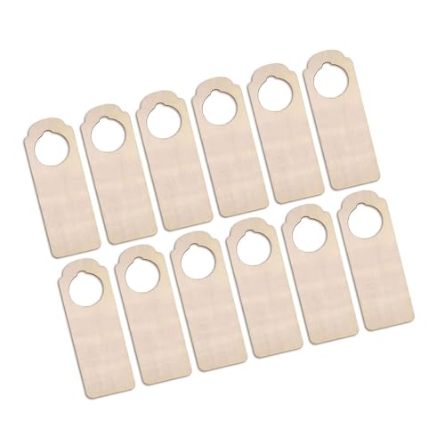 12pcs Unfertigte Holztürbügel Unvollendete Holztürknaufschild Für Erstellen Von Begrüßungsschild Geschäftig von Watreketal