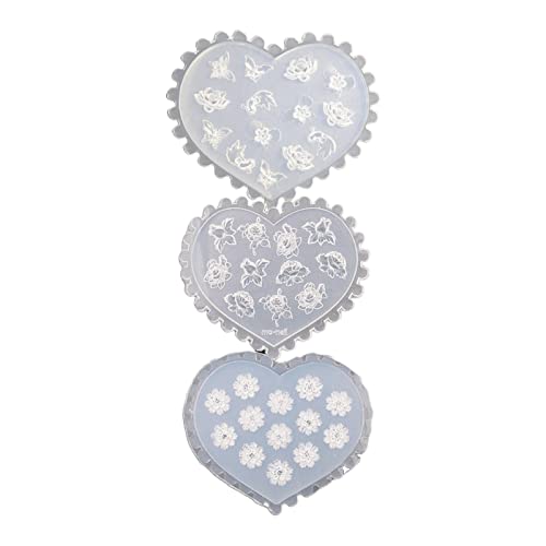 3pcs Nail Art Silicon Schimmel Schmetterlingsblenden Entwürfe Dekorationen Schnitzdien Form Schablone Resin Silicon Wind Ohrringe Schlüsselbund Formen Für Epoxid von Watreketal