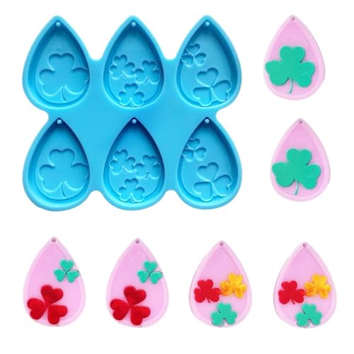 Clovers Ohrring Harzform Schlüsselbund Silikon Für Autoheizkulturkristall Epoxidharz Schmuck Silikonformen Machen Clovers Ohrring Harzform Schlüsselbund Silikon Für Autoheizkulturkristall Epoxidharz Schmuck Silikonformen Machen von Watreketal