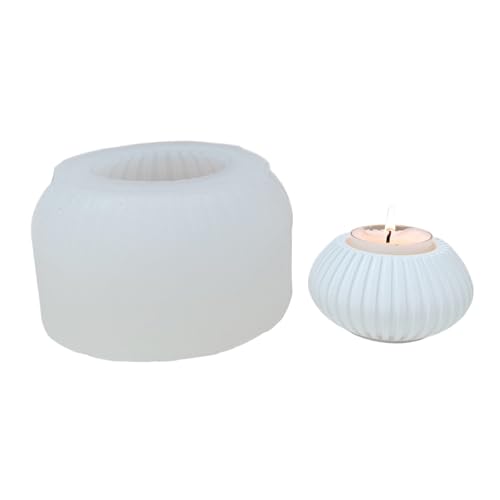 Gestreifte Silikonvase Formen Kerzenhalter Formen Für Teelichthalter Basis Kerzenbecher Raumdekoration Und Epoxidharz Easy Decreting Silicon von Watreketal