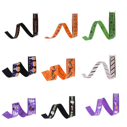 Kreative Halloween Ribbon Collection Bastelbänder Für Partydekoration Praktische Kleidung Accessoires Dekorationen von Watreketal