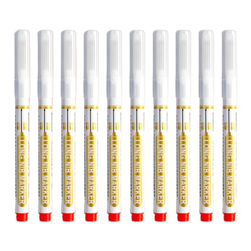 Langer Tiefen Loch Marker Für Holzbearbeitungsset Von 10 Langen Wasserdichten Schreinerstiften In Verschiedenen Farben 20mm NIB Multi Zweck Marker Stifte von Watreketal