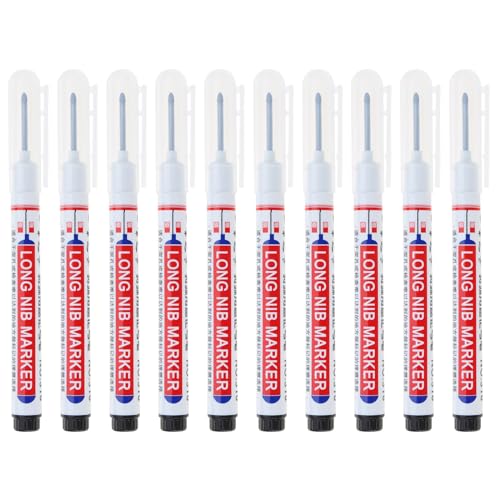 Langer Tiefen Loch Marker Für Holzbearbeitungsset Von 10 Langen Wasserdichten Schreinerstiften In Verschiedenen Farben 20mm NIB Multi Zweck Marker Stifte von Watreketal